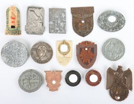 Grouping of WW2 German Rally Badges and Insignia