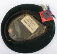 The Rhodesia Regiment Beret, green cloth beret mad