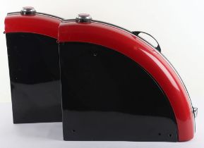 A Vintage Pair of 1950s Rodark Motorcycle Panniers