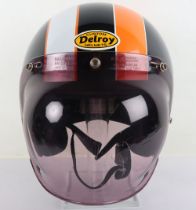 Custom Delroy Motorcycle open Face Helmet