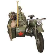 A Russian IMZ Ural K750 Military Motorcycle and Sidecar. Registration no. KBY 410C.Frame no.40234.