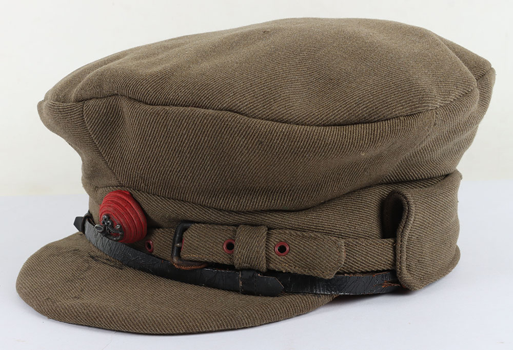 WW1 British Officers ‘Gor Blimey’ Trench Cap of the Kings Royal Rifle Corps - Image 2 of 7