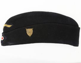 WW2 German Kriegsmarine Overseas / Side Cap for Enlisted Ranks with Unit Insignia