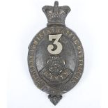Victorian 4th Administrative Battalion (3rd Lymington) Hampshire Rifle Volunteers NCO’s Glengarry Ba