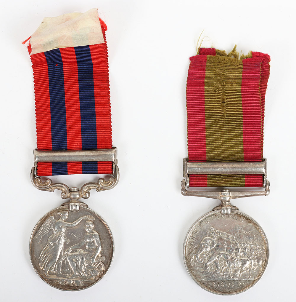Victorian Afghanistan & India Campaign Medal Pair to the Rifle Brigade - Image 3 of 6