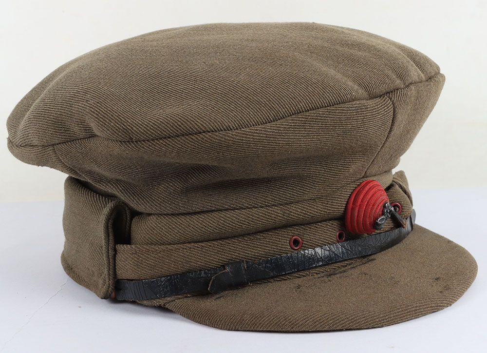 WW1 British Officers ‘Gor Blimey’ Trench Cap of the Kings Royal Rifle Corps