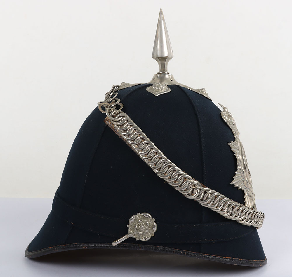 Victorian 4th Hants Rifle Volunteers Other Ranks Home Service Helmet - Image 2 of 10