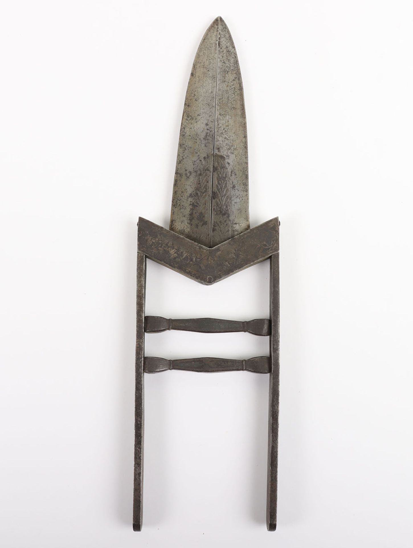Large Indian Dagger ‘Scissors-Katar’, Late 19th Century - Bild 3 aus 11