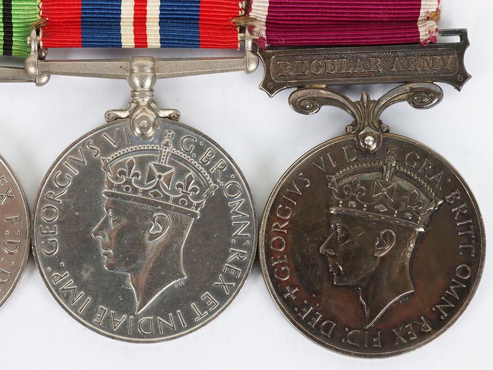 A Second World War Long Service Medal Group of Four to a Corporal of Horse in the Royal Horse Guards - Image 3 of 7