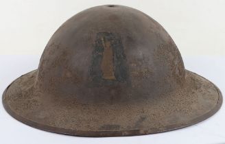 WW1 American 77th Infantry Division Steel Combat Helmet Shell