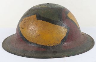 WW1 American Camouflaged Steel Combat Helmet
