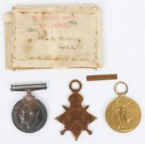 Great War 1914-15 Star Medal Trio to the Bedfordshire Regiment