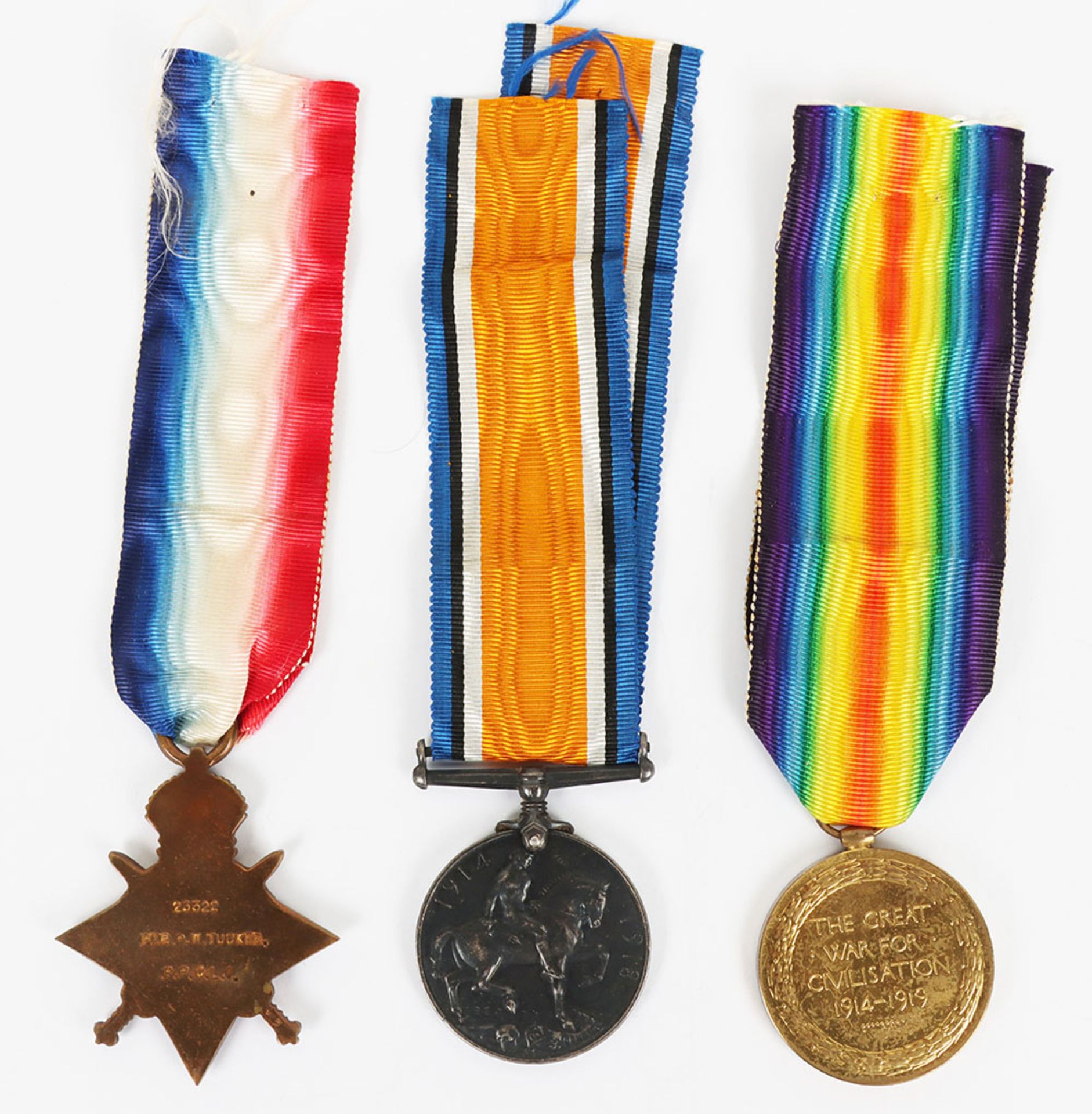 Great War 1915 Died of Wounds 1914-15 Star Medal Trio to the Princess Patricia’s Canadian Light Infa - Bild 3 aus 5