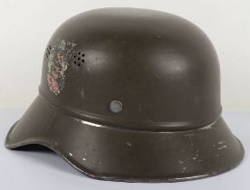 WW2 Bulgarian Luftschutz Steel Helmet