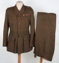 WW2 British Officers Service Dress Uniform of Captain K Berry Royal Artillery
