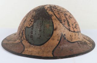 WW1 American Camouflaged Steel Helmet Shell