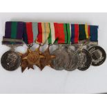 A Pre-War Palestine Territorial Long Service Medal Group of Eight to a Soldier in the Royal West Ken