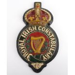 Rare Royal Irish Constabulary Station Badge