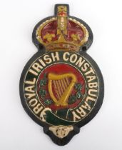 Rare Royal Irish Constabulary Station Badge