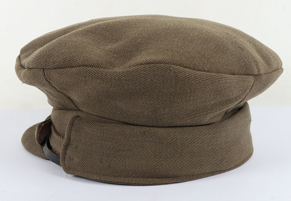 WW1 British Officers ‘Gor Blimey’ Trench Cap of the Kings Royal Rifle Corps - Image 3 of 7