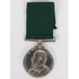 Edwardian Volunteer Long Service Medal to the 1st Volunteer Battalion Northamptonshire Regiment