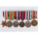 Double Long Service Medal Group of Six for Service in the Special Constabulary and the Observer Corp