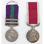Interwar Period Long Service Multiple Campaign Pair of Medals to the Tank Corps