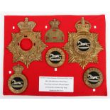 West Yorkshire Regiment Other Ranks Helmet Plate and Glengarry Badges