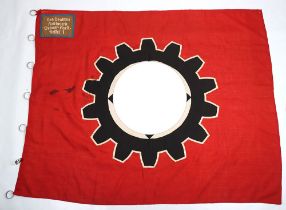 Third Reich DAF District Flag “Das Deutsche Handwerk Weimar-Horst-Wessel 1”