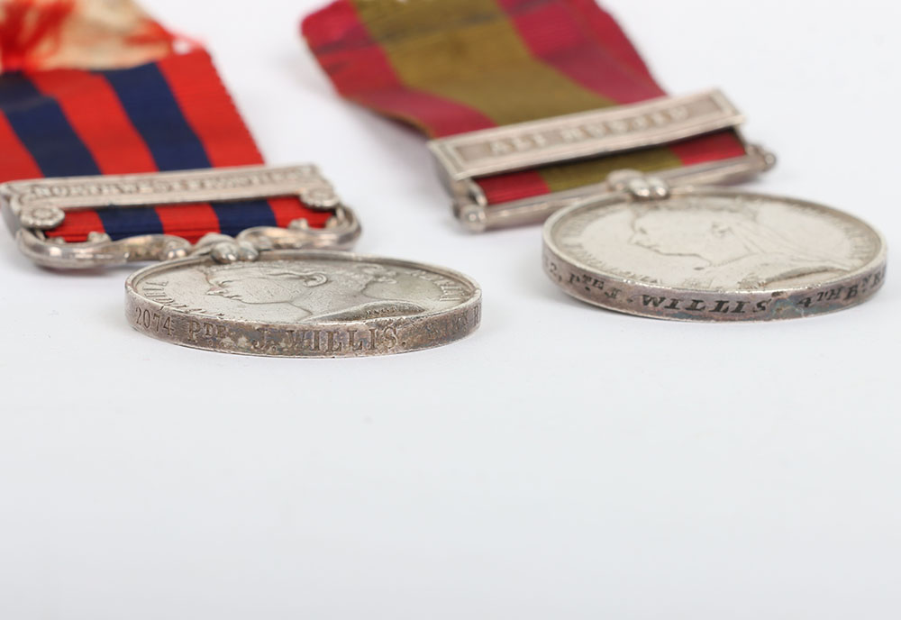 Victorian Afghanistan & India Campaign Medal Pair to the Rifle Brigade - Image 5 of 6