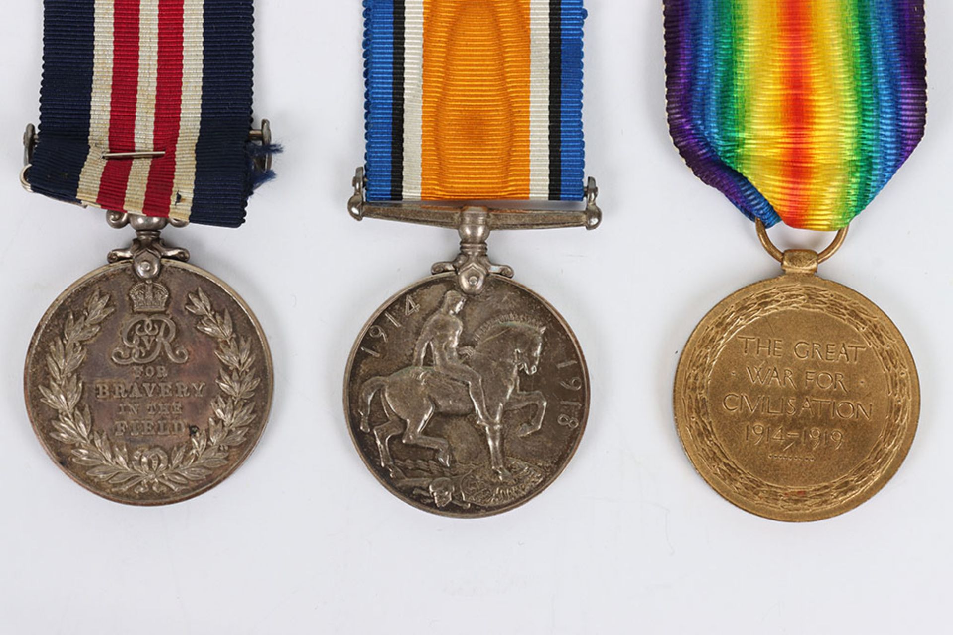 Great War Military Medal Group of Three to the Machine Gun Corps - Bild 7 aus 8