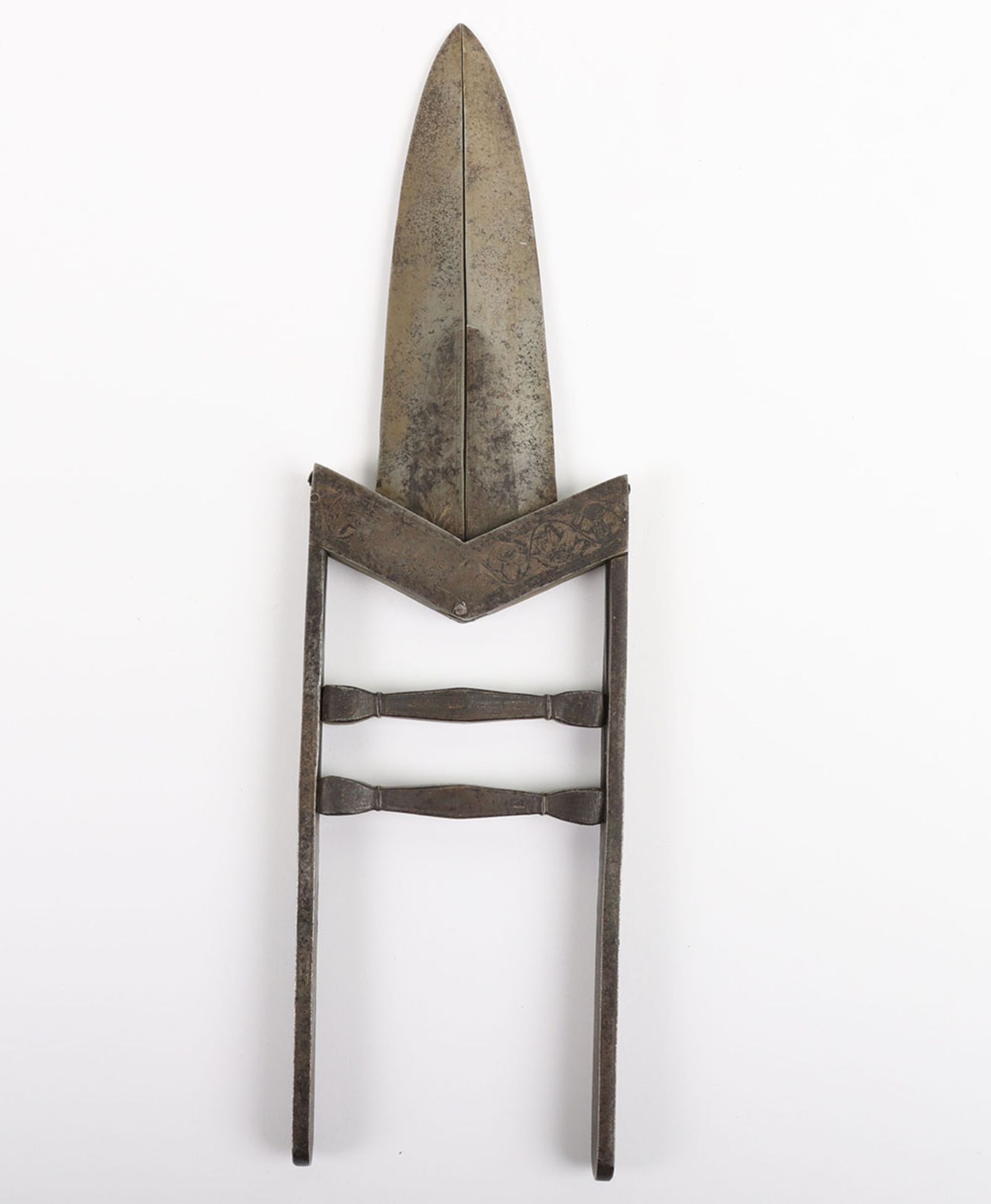 Large Indian Dagger ‘Scissors-Katar’, Late 19th Century - Bild 4 aus 11