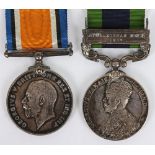 Campaign Meda Pair for Service in the Great War and the Northwest Frontier with the Royal Army Medic