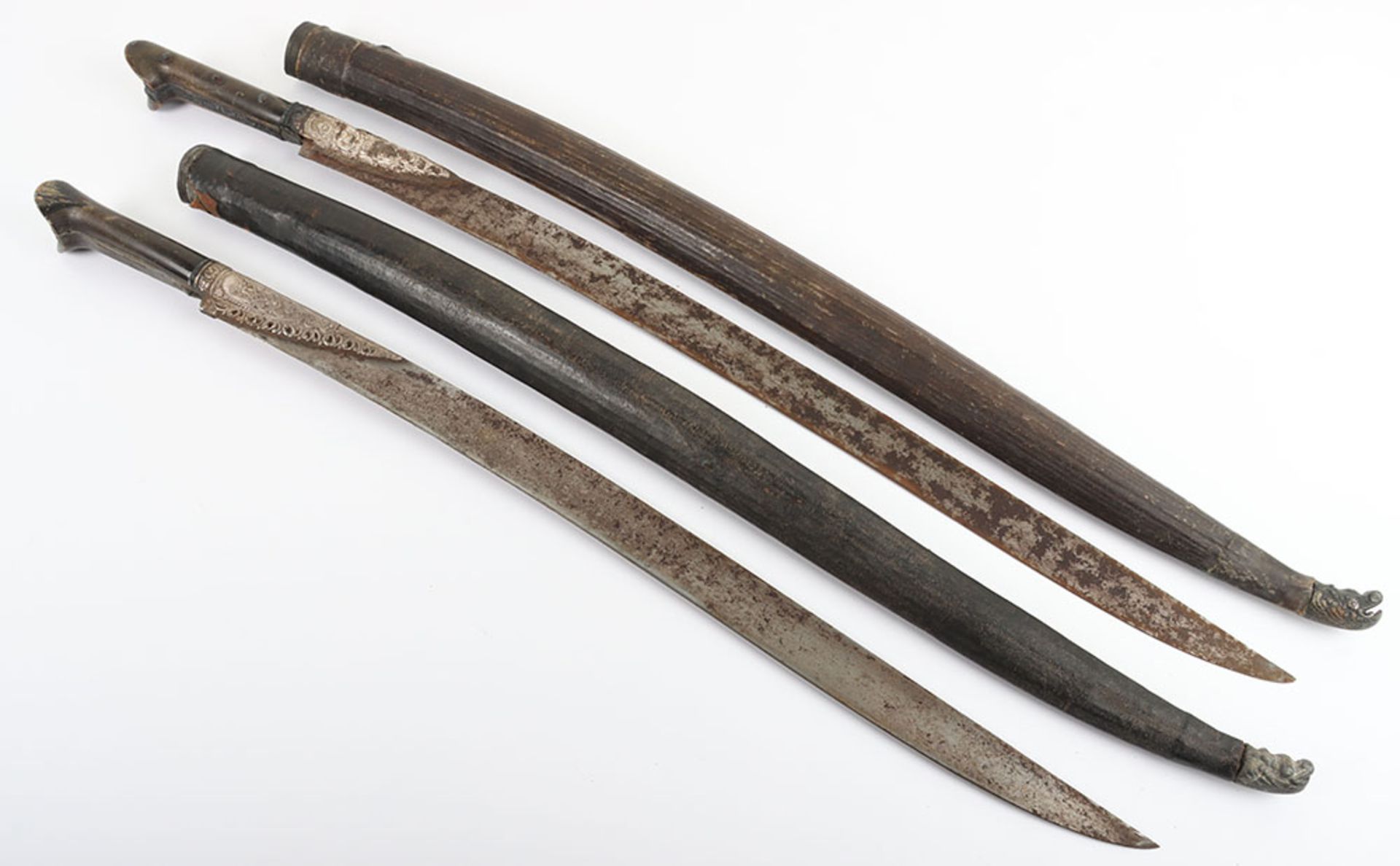 2x Closely Similar Turkish Swords Yataghan, 19th Century - Bild 18 aus 18