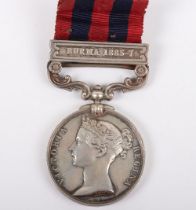 Indian General Service Medal to the Scottish Division Royal Artillery for the Third Burmese War