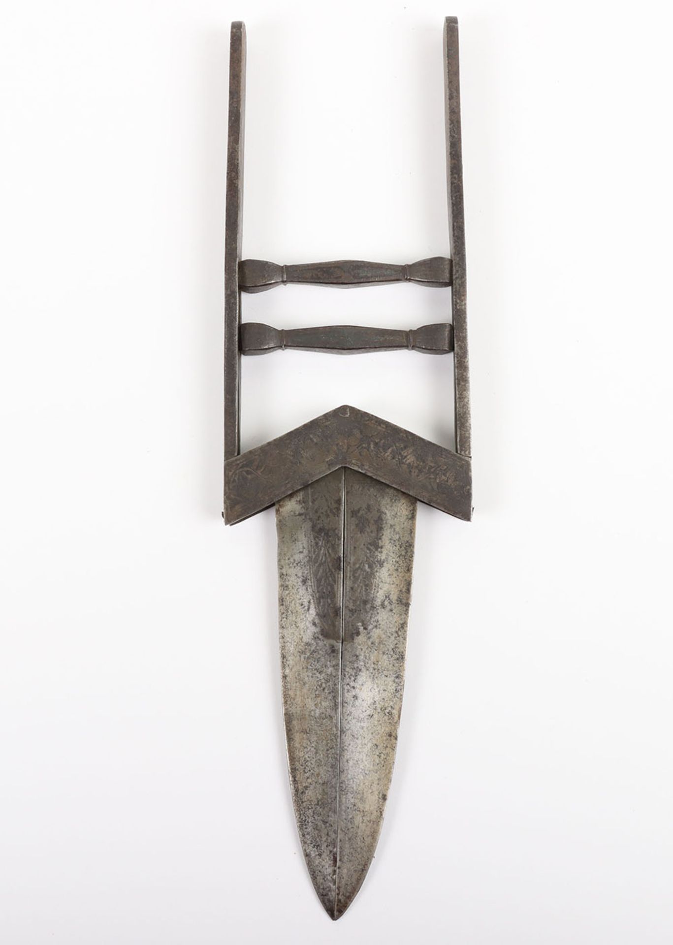 Large Indian Dagger ‘Scissors-Katar’, Late 19th Century - Bild 2 aus 11