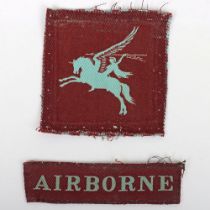 WW2 British Airborne Cloth Insignia Group
