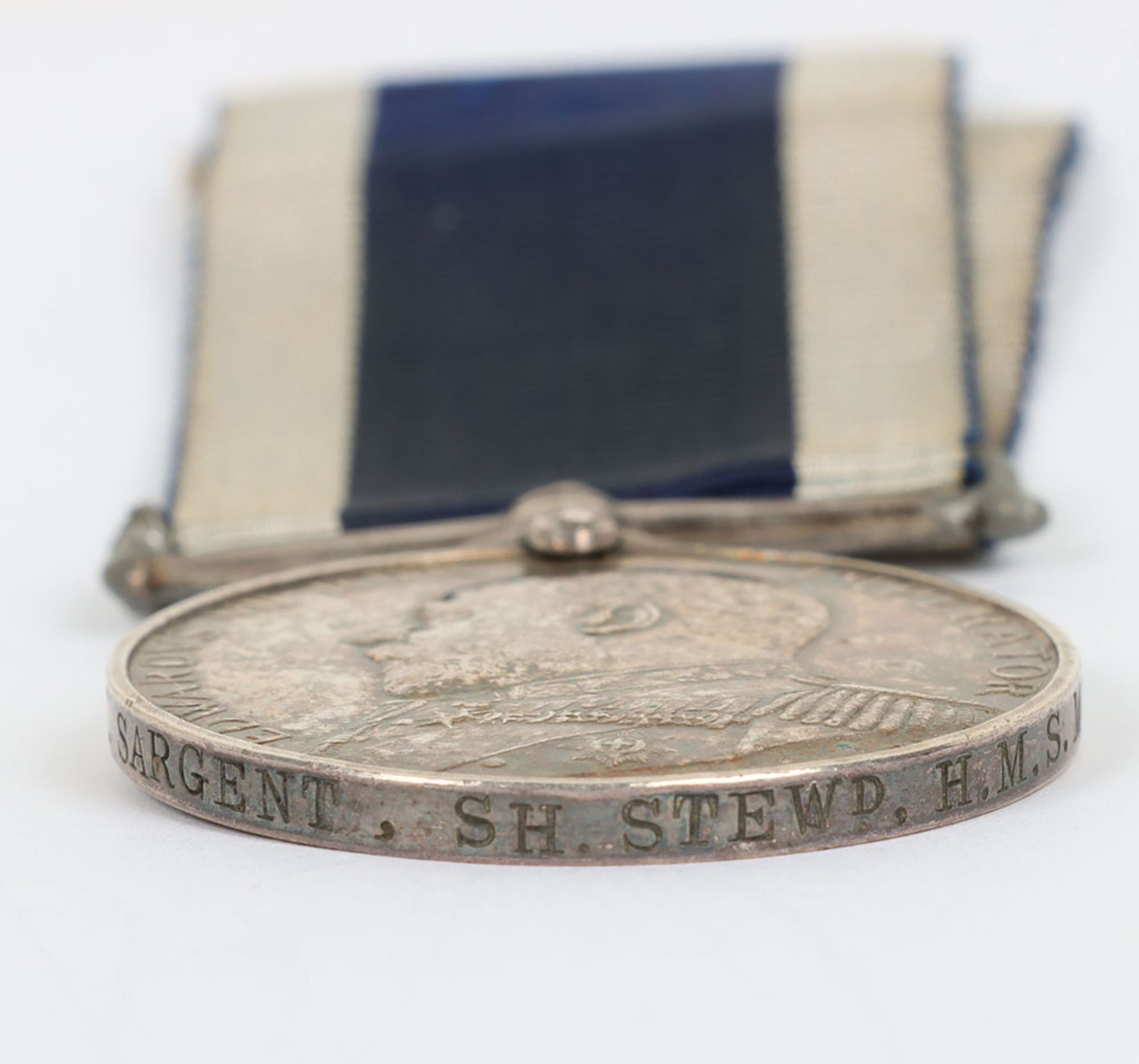 Edwardian Royal Navy Long Service Medal to a Ships Steward - Image 5 of 5