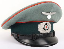 WW2 German Army Artillery NCO’s / Enlisted Mans Peaked Cap