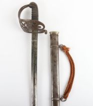 Victorian 1827 Pattern Rifle Officers Sword of the Victoria Rifles