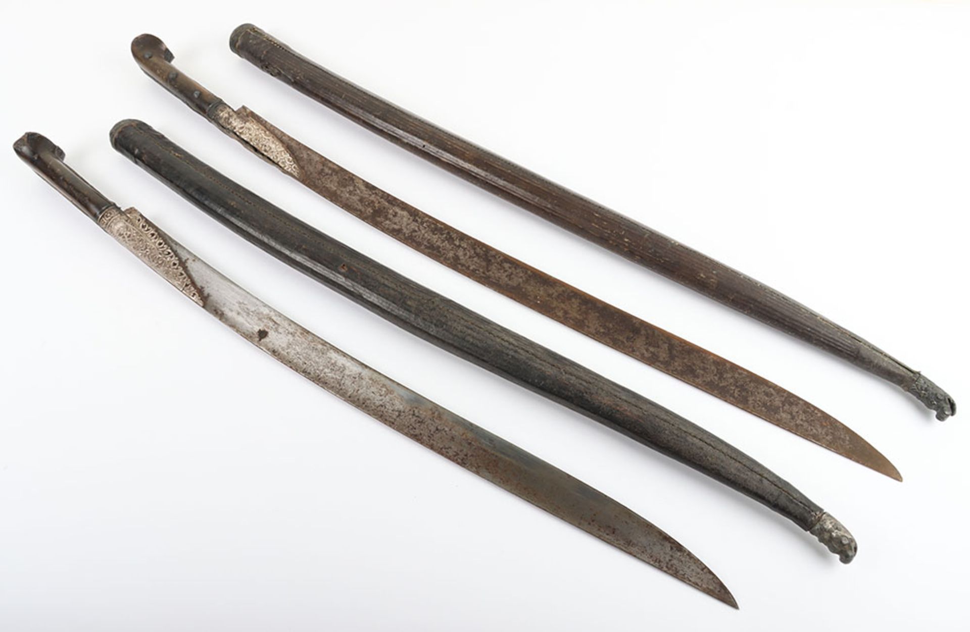 2x Closely Similar Turkish Swords Yataghan, 19th Century - Bild 17 aus 18
