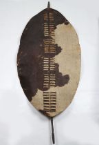 Rare Anglo-Zulu War Period Large Zulu Battle Shield Isihlangu