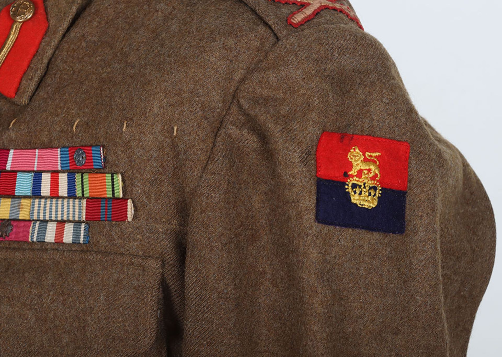 Post WW2 Battle Dress Blouse of Major General Basil Aubrey Coad CB, CBE, DSO & Bar, Commander of the - Bild 5 aus 10