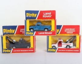Three Dinky Toys Land Rover Models