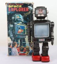 Boxed SH Horikawa battery operated Space Explorer, Japanese 1960