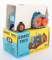 Corgi Toys 54 Fordson “Power Major” Tractor with Roadless Half Tracks,Mint Boxed