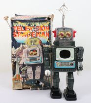 Boxed Alps battery operated Television Spaceman, Japanese 1960s