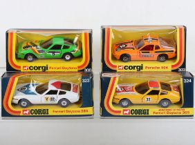 Four Corgi Le Mans/Rally Cars