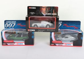 Three Corgi James Bond Collectibles Models