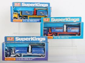 Three Matchbox Lesney Superkings K-33 Scammell Cargo Haulers